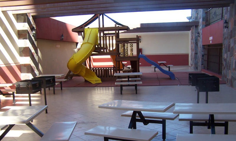 The children's playground located on the 3rd floor