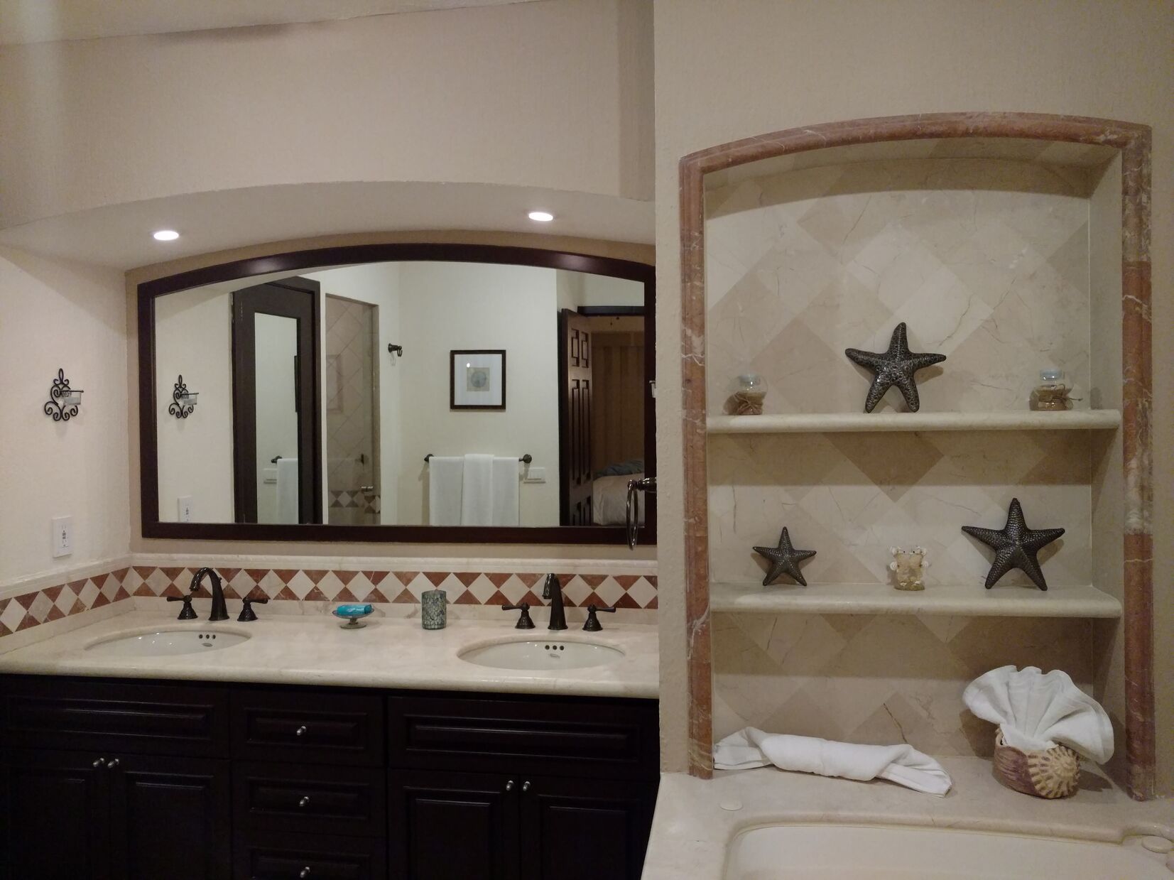 Double Vanity in Master Bathroom