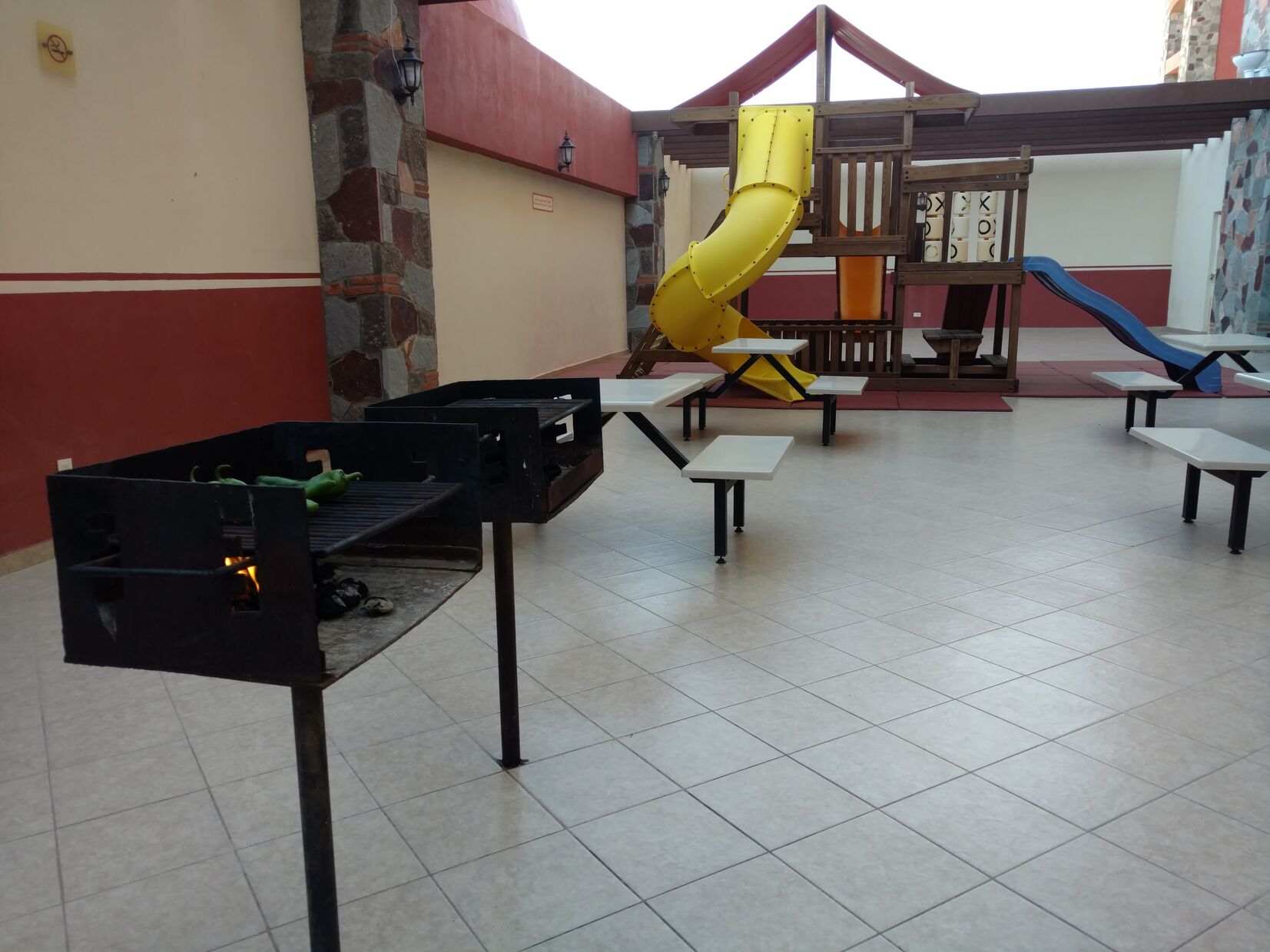 BBQ Grill and Playground