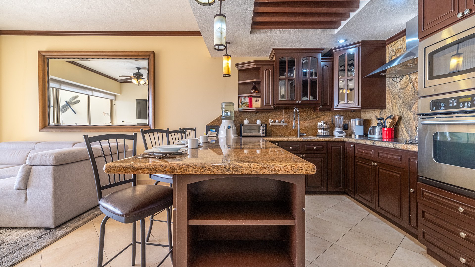 The elegant kitchen with all that you need