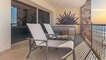 Two chaise lounge chairs where you can share a moment, and a drink!