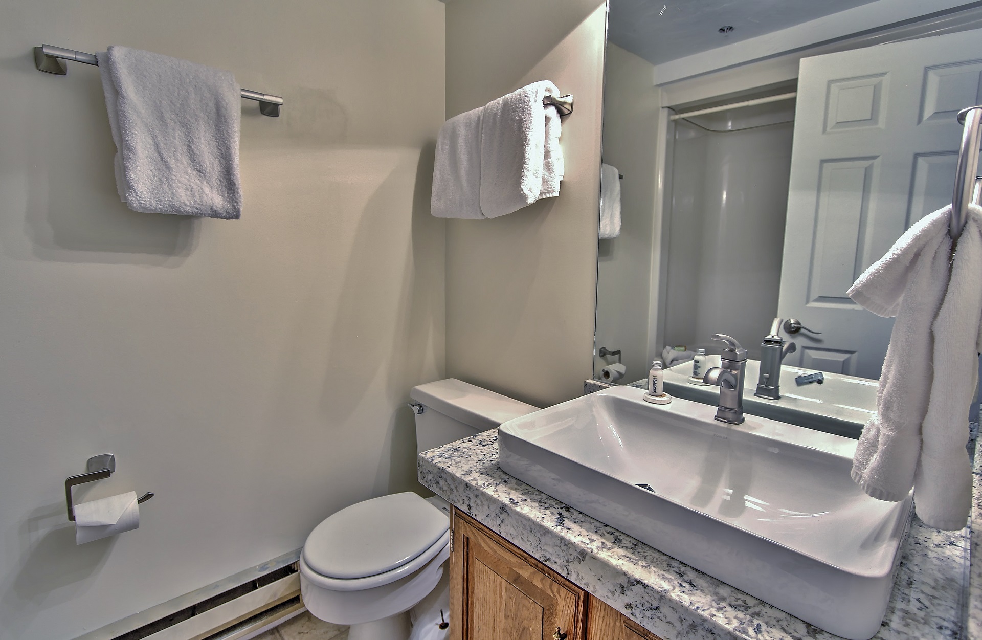 View of master full bathroom with shower/tub, vanity, and toilet in Snowblaze 208 - Park City