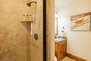 Master Bedroom 3 en suite bathroom with Granite Counter Sink and Tile Shower