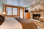 Fireplace in master bedroom in Mont Cervin 105 - Deer Valley