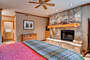 Fireplace in master bedroom in Mont Cervin 301 - Deer Valley