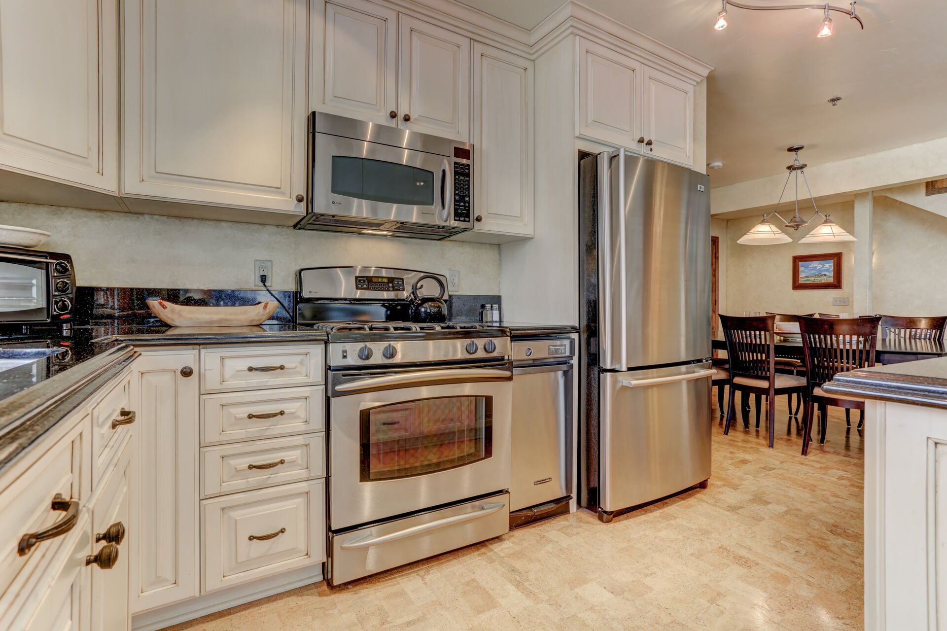 Gourmet Kitchen with Stainless Steel Appliances