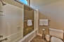 Master Bath with granite counters, dual vessel sinks and tub/shower combo