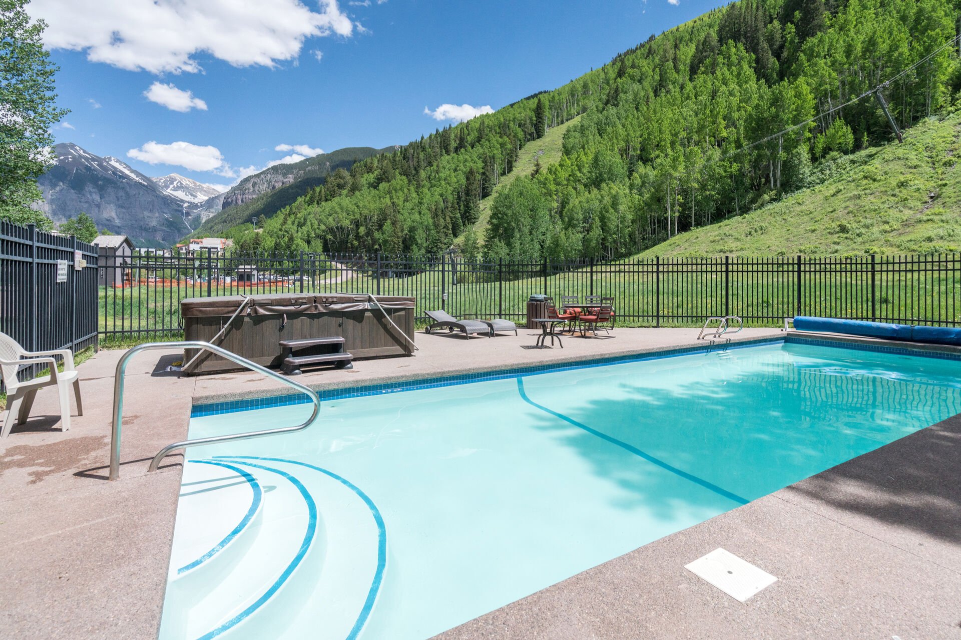 View of the Pool and Hot tub