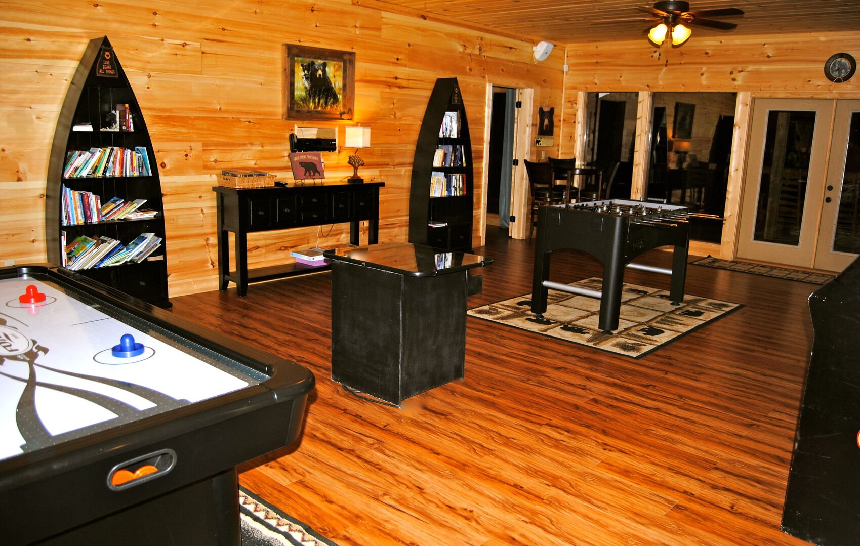 Image of Game Room in Gatlinburg Mansion.