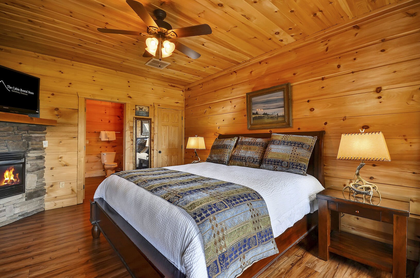 Image of Spacious Bedroom in Gatlinburg Vacation Rental.