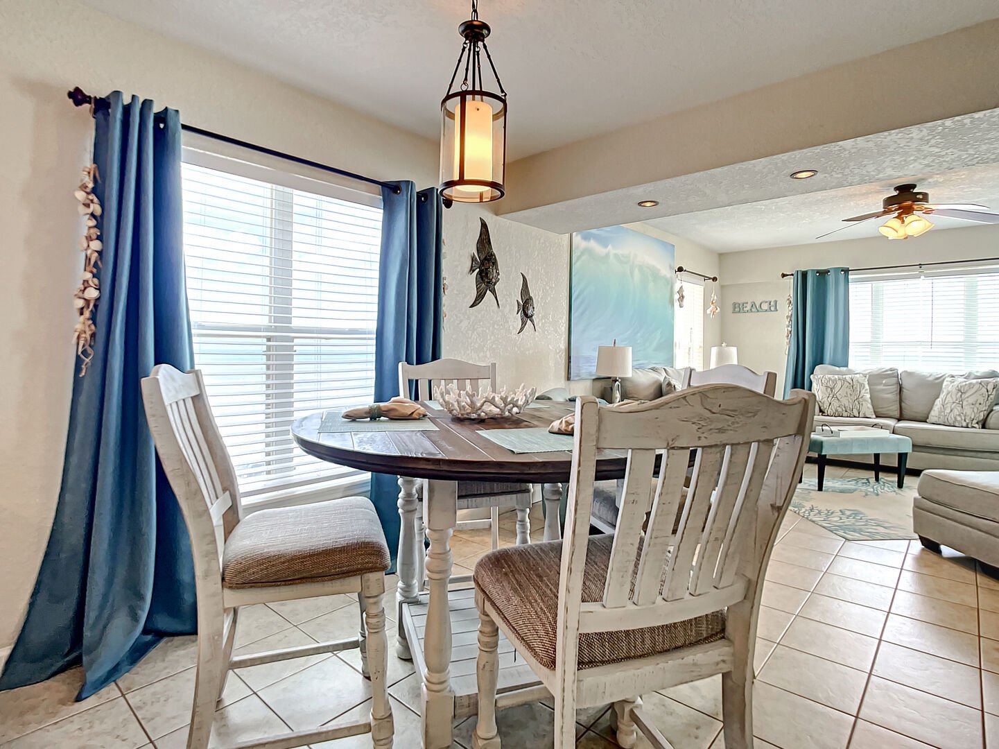 Ocean View Dining Room with Seating for 4.