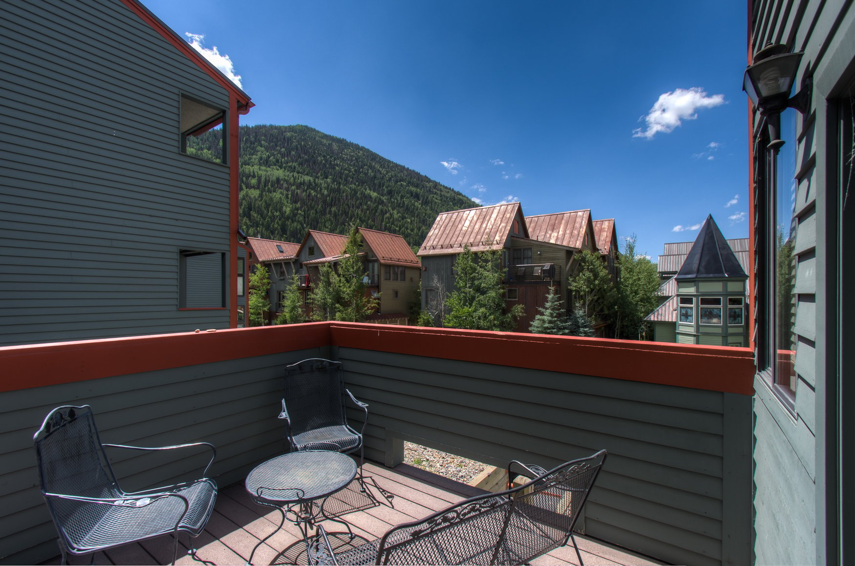 Beautiful mountain views from your private balcony.