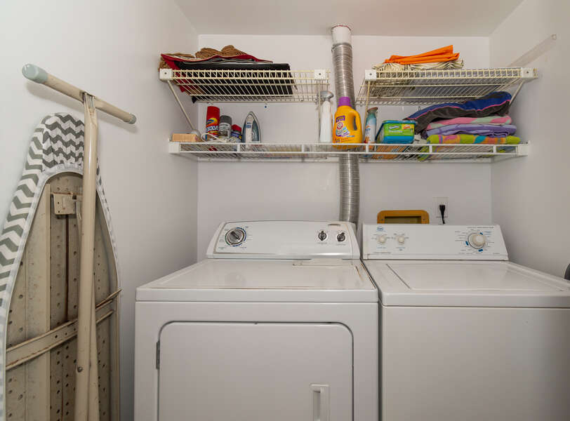 Full sized washer and dryer.