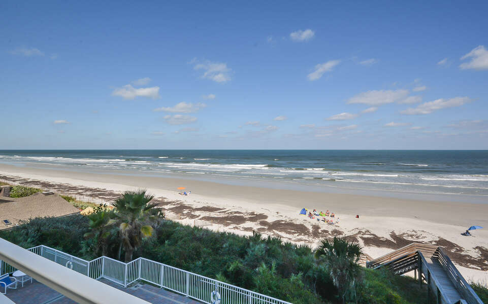 View to the North from this New Smyrna Beach condo.