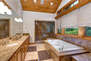 Master Bath with Large Jacuzzi Soaking Tub, Walk in Stone Steam Shower