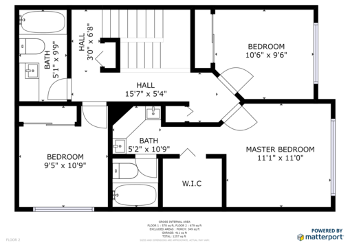 The Floor-plan of the Second Floor of Our Ko Olina Condo Oahu.