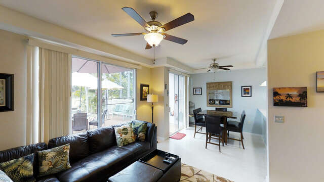 An Image of Living and Dining Space in Our Ko Olina Condo Oahu.