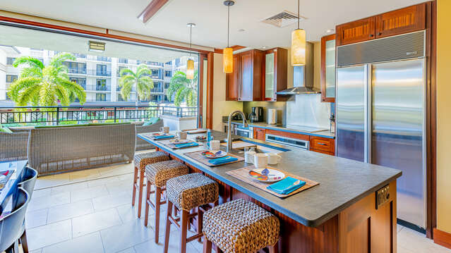 Roy Yamaguci Designed Kitchen in our Vacation Rental on Oahu