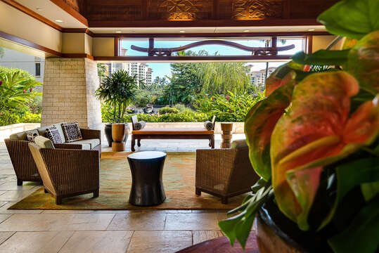 Lobby at the Beach Villas