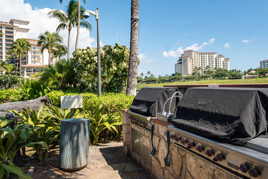 Grills with Skyline View - Accessible from our Vacation Rental on Oahu