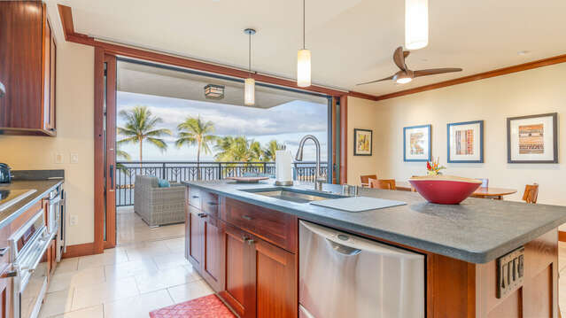 Ocean Views from the Kitchen