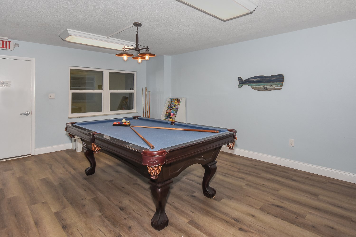 Pool table in clubhouse