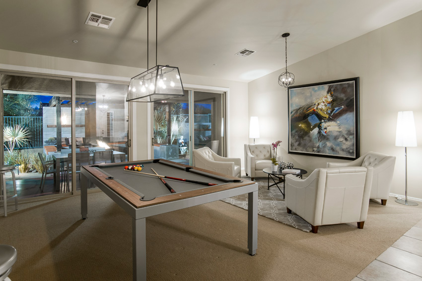 Dining Table converts into a Pool Table! Everything needed to play included.