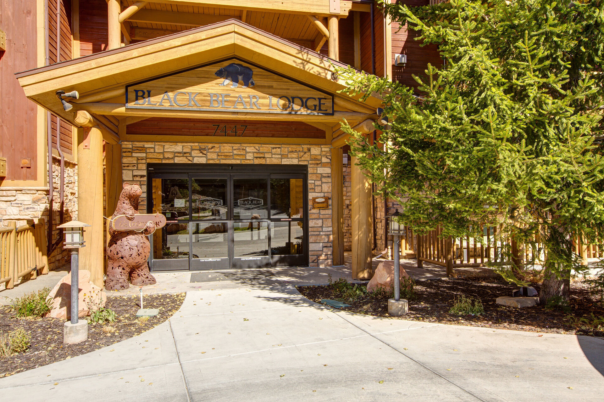 Front Entrance of Black Bear Lodge