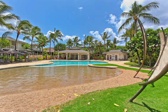 Coconut Plantation's Features a Main Pool and a Sand Bottom Pool Area as Well.