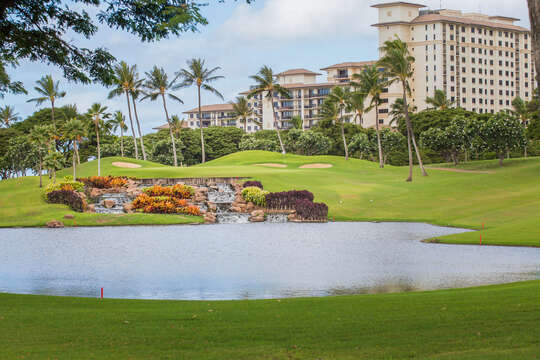 An Image Overlooking the Golf Course and Resort.