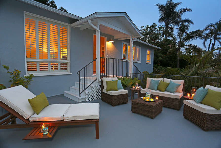 Unwind in the evening on front terrace