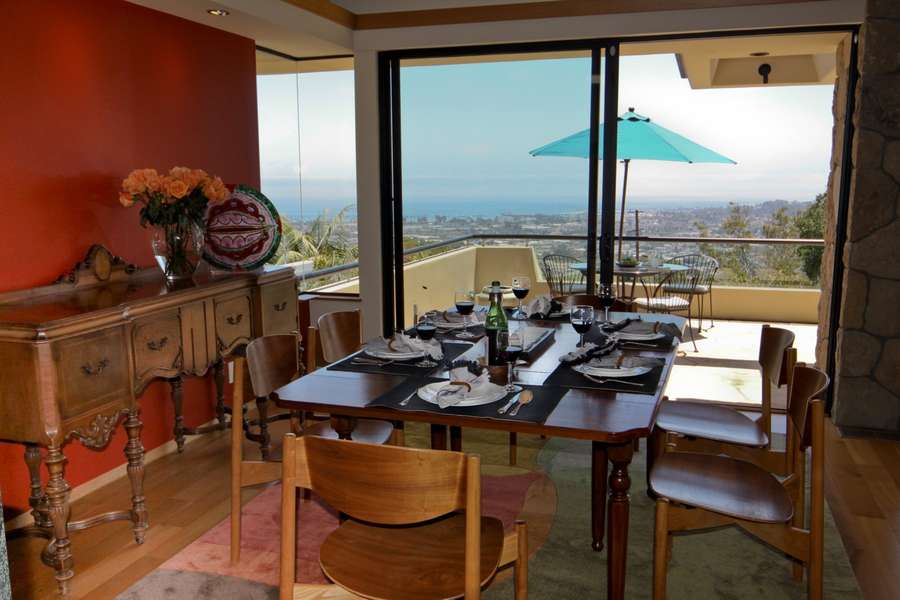 Dining Room with expansive ocean views