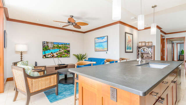 Living Area from Kitchen