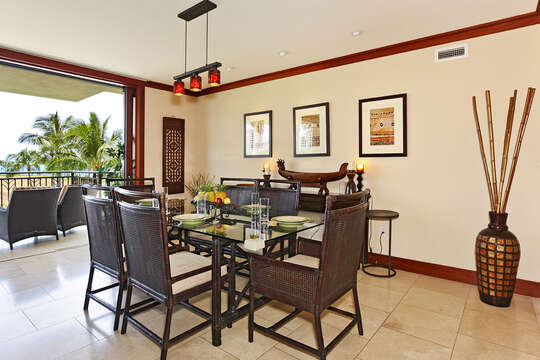 Dining Area with seating for six