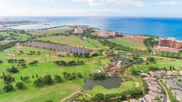 The Ko Olina area, as seen from above.