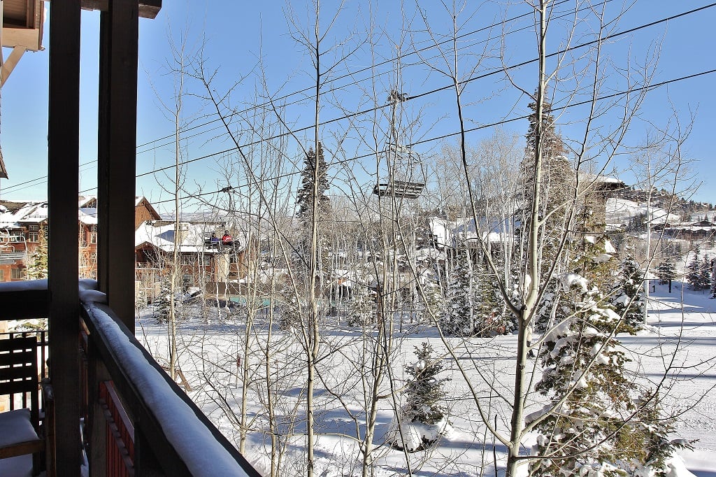 View from private deck - True ski-in/out at Deer Valley Resort
