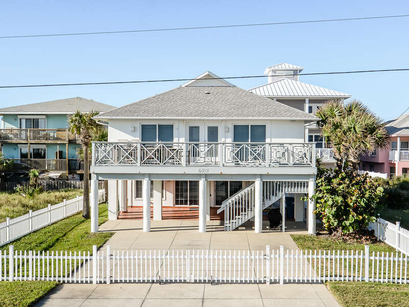 Gorgeous, oceanfront 4 bedroom 3 bath home located on the car free beach.