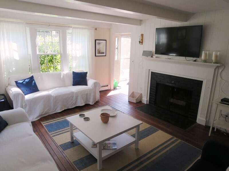 Another view of the Living room with Flat Screen TV- 13 Monomoy Circle- Chatham- Cape Cod- New England Vacation Rentals