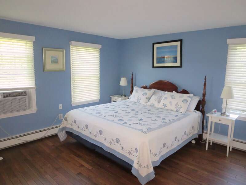 Main Floor Bedroom #1 with King Bed with on suite bath (shower only) -13 Monomoy Circle- Chatham- Cape Cod- New England Vacation Rentals