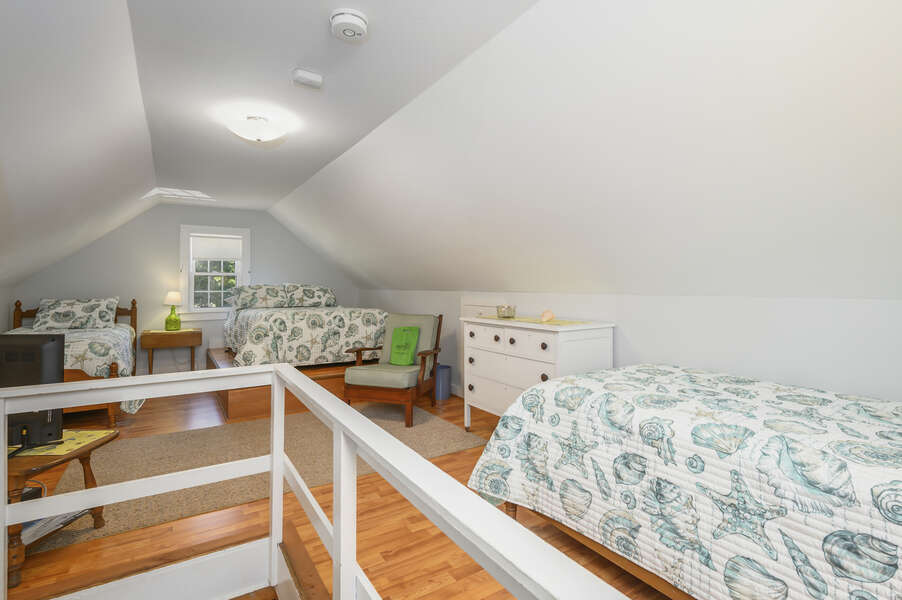 Through Garage upstairs-Bedroom 4 with 1 Double and 2 Twins - 54 Hiawatha Road Harwich Port Cape Cod New England Vacation Rentals