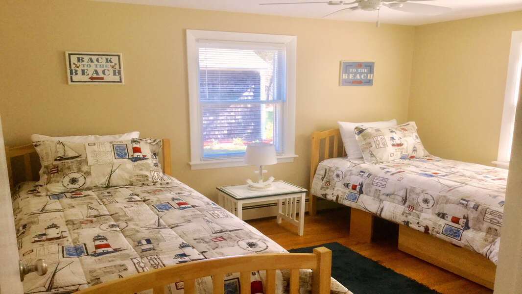 Bedroom #2 with 2 Twins - 23 Ridgevale Road South Harwich Cape Cod New England Vacation Rentals