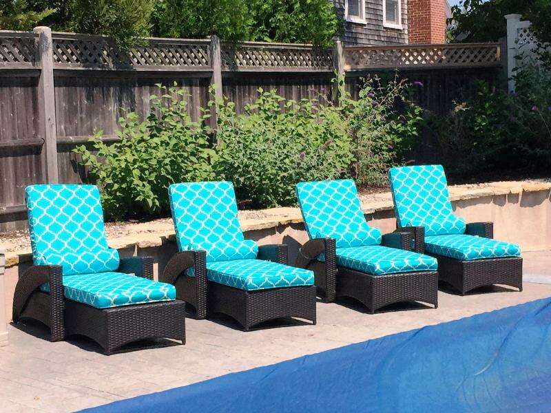 Relax pool side, pick a chaise! - 14 Hallett Lane -Chatham- Cape Cod- New England Vacation Rentals