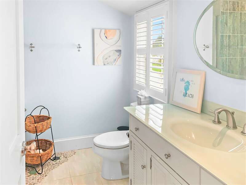 Full bathroom with shower. En suite - Bedroom #4 -  14 Hallett Lane -Chatham- Cape Cod- New England Vacation Rentals