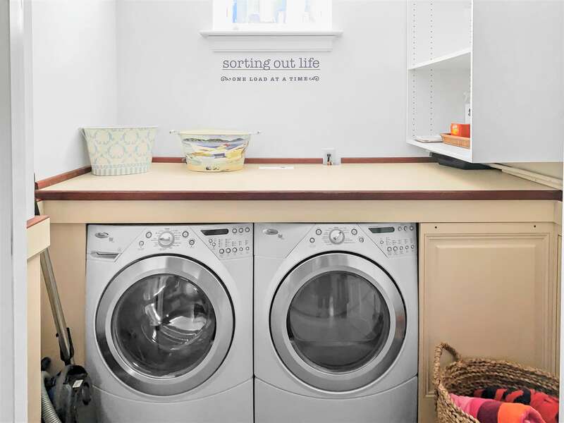 Lower level laundry room -  14 Hallett Lane -Chatham- Cape Cod- New England Vacation Rentals