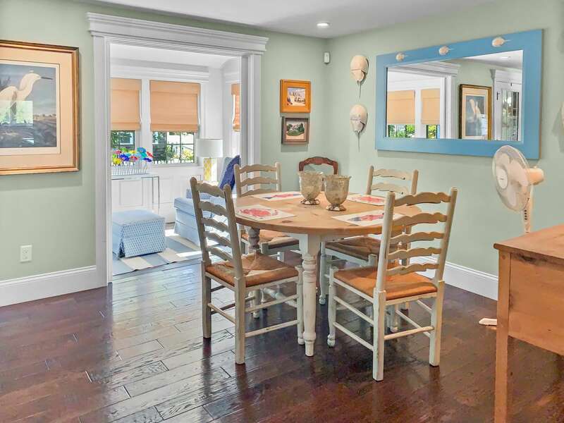 The dining room, just off of the kitchen - 32 Bearses By Way- Chatham Cape Cod New England Vacation Rentals