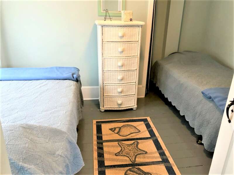 Bedroom # 1 with 2 Twins - 36 Cross Street Harwich Port Cape Cod New England Vacation Rentals