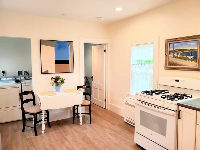 Eat-in kitchen with easy access to the porch - 38 Pleasant Street Harwich Port Cape Cod New England Vacation Rentals