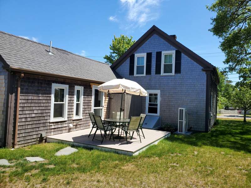 New Deck- table chairs and grill! - 38 Pleasant Street Harwich Port Cape Cod New England Vacation Rentals
