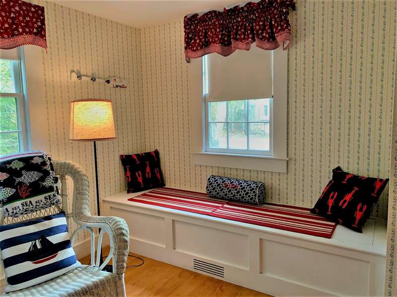 built in bench in the bunk room-58 Longs Lane Chatham Cape Cod New England Vacation Rentals