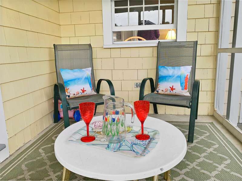 Screened in Porch - 104 Deep Hole Road South Harwich Cape Cod New England Vacation Rentals